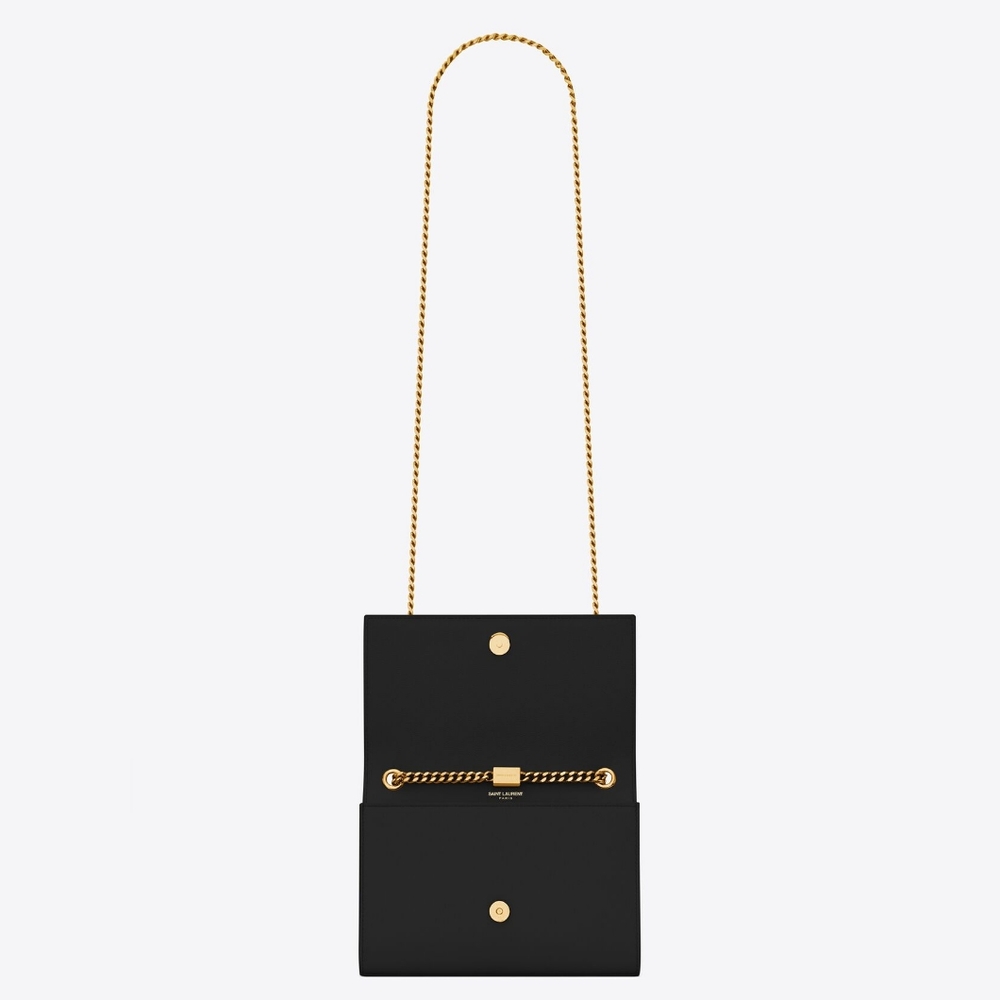 Like New! YSL Saint Laurent KATE CHAIN BAG IN GRAIN DE POUDRE LEATHER MSRP$2268 - Picture 6 of 16